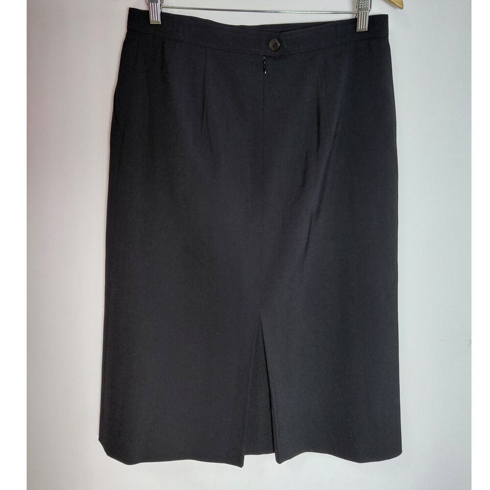 Severin Daners SEDA Black Wool Blend Skirt Solid Lined  Women Size 10